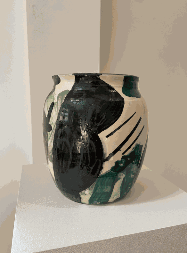 Open Ceramic Vase by Tom Norris at Linden Hall Studio Contemporary Art Gallery Deal Kent Two Studios Deal High Street