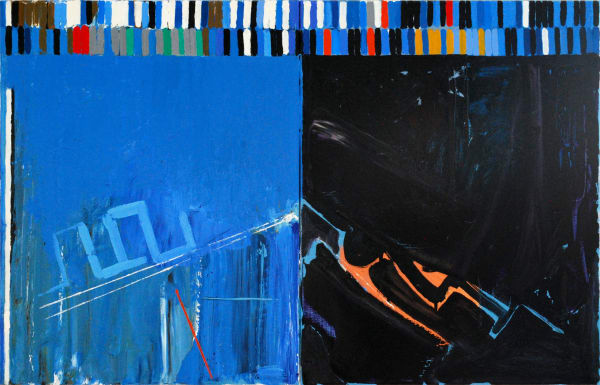 Ashley Hanson BOOK 20 - (colourcoded), 2020 oil on canvas 45 x 70 cm