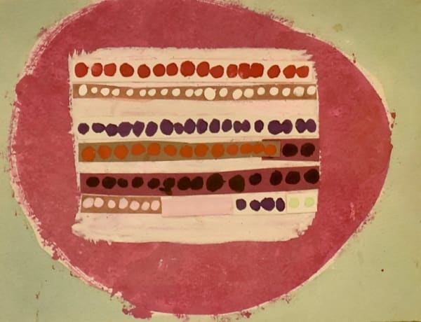 Jennifer Durrant UNTITLED II acrylic and mixed media collage on paper 29 x 35 cm