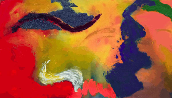 Paul Tonkin SPLADGE, 2021 acrylic on canvas 30 x 66 cm