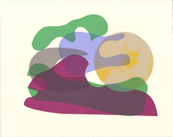 CHRISTINA FRANCE CREWS Complex Low, Slow Moving monoprint screen print. 46 x 58.2 cm £375