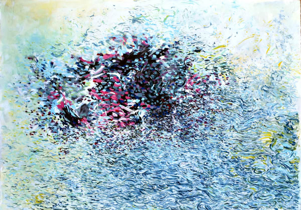 John Corley ROMANCE OF THE SEA I, 2021 acrylic on paper 70 x 90 cm