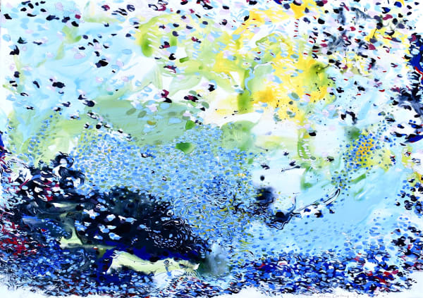 John Corley ROMANCE OF THE SEA II, 2021 acrylic on paper 70 x 90 cm