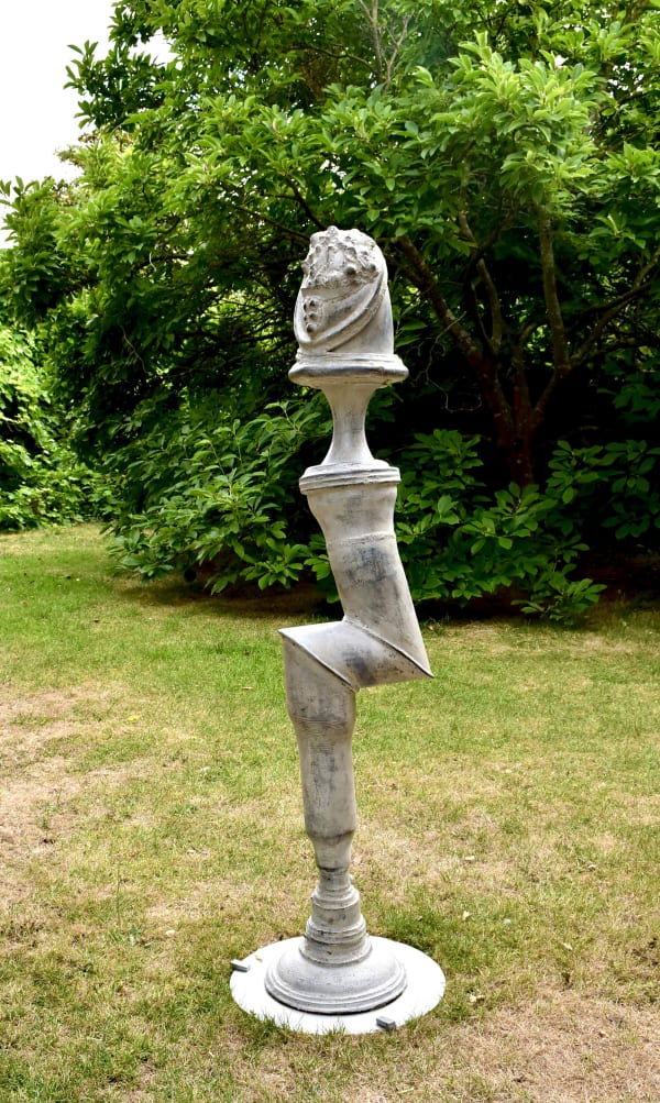 Lee Tribe My Blue Angel As Jumping Jack Flash Deep Steel Worked Welded With A Worn White Finish H 200 x W 60 x D 76 cm