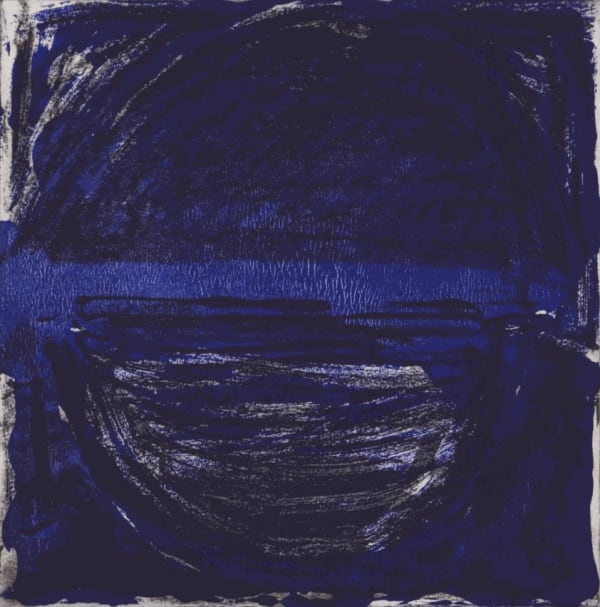 Terry Frost Madron Blue 1997 Etching and Aquatint Edition size 20 A/P 3 30 cm x 30 cm. Printed at Stoneman Graphics ONE REMAINING