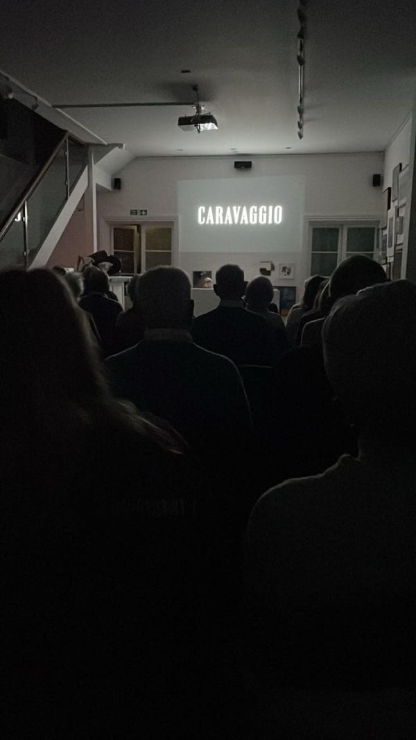 Final events programme screening: the film on Caravaggio at Linden Hall Studio