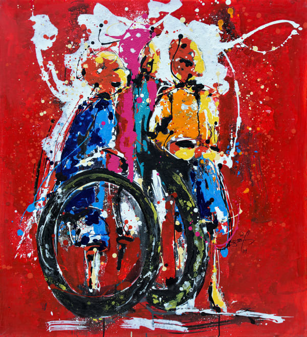 Gnohité - Complicité - 2019 - 100cm x 100cm - Acrylic on canvas