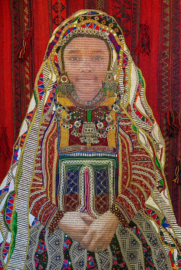 Marion Boehm - Aida - 2022 - 134cm H x 92cm W - Mixed media on canvas