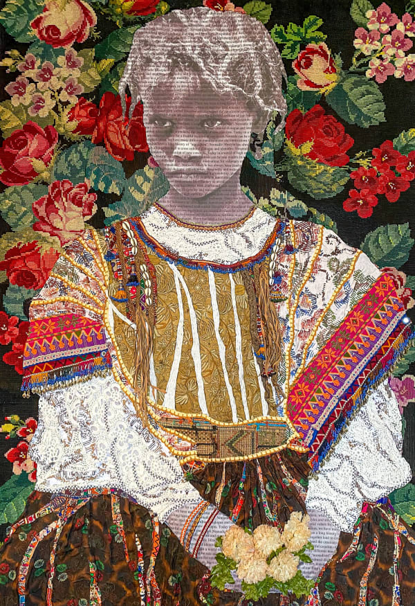 Marion Boehm - Majda - 2022 - 157cm H x 109cm W - Mixed media on canvas