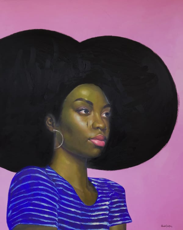 Oluwole Omofemi, Sooner than expected, 2022, Oil and acrylic on canvas, 150 x 120 cm