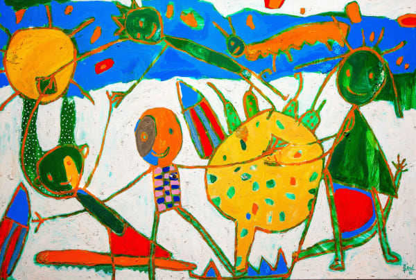 MÉNÉ - Petit Prince - 2017 - 100cm H x 150cm W - natural pigments and acrylic on canvas