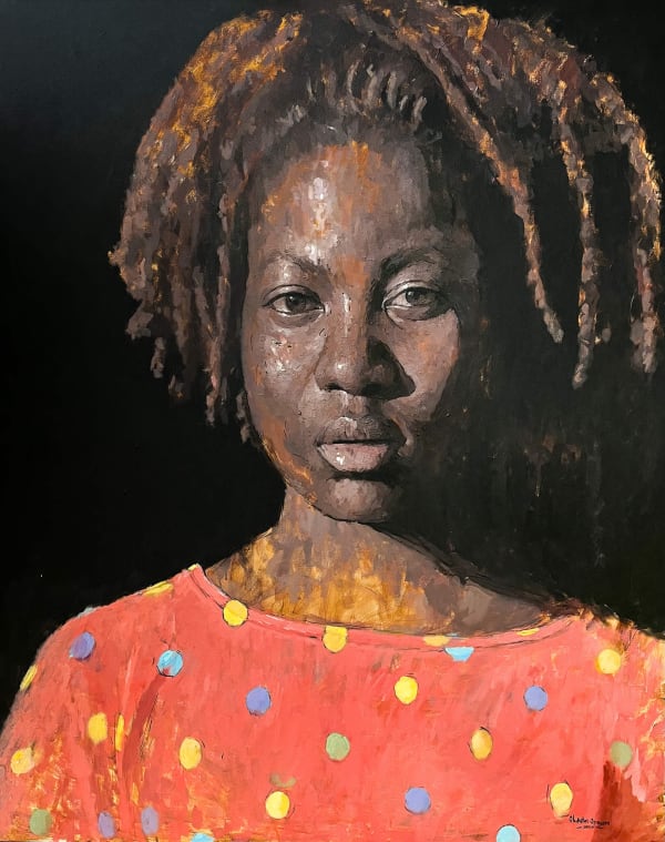 Opeyemi Matthew Olukotun - Deep - 2022 - 60inches H x 48inches W - Acrylic on canvas