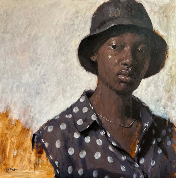 Opeyemi Olukotun - Oluchi - 2022 - 48 x 48 inches - 122cm x 122cm - Acrylic on canvas