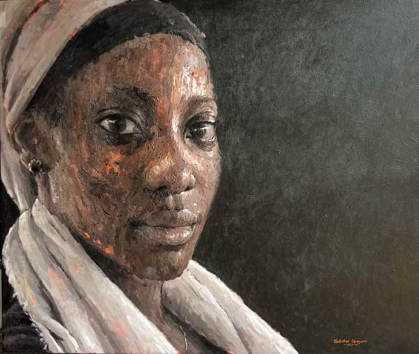 Opeyemi Olukotun - Eniola - 2022 - 40 x 50 inches - 101cm H x 127cm W - Acrylic on canvas