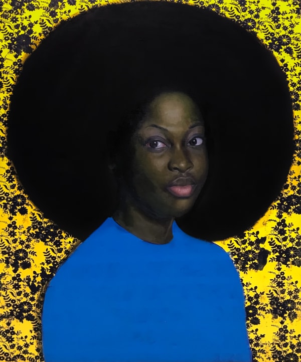 Oluwole Omofemi - Untitled I - 2020 - 122cm H x 102cm W - Oil and acrylic on canvas