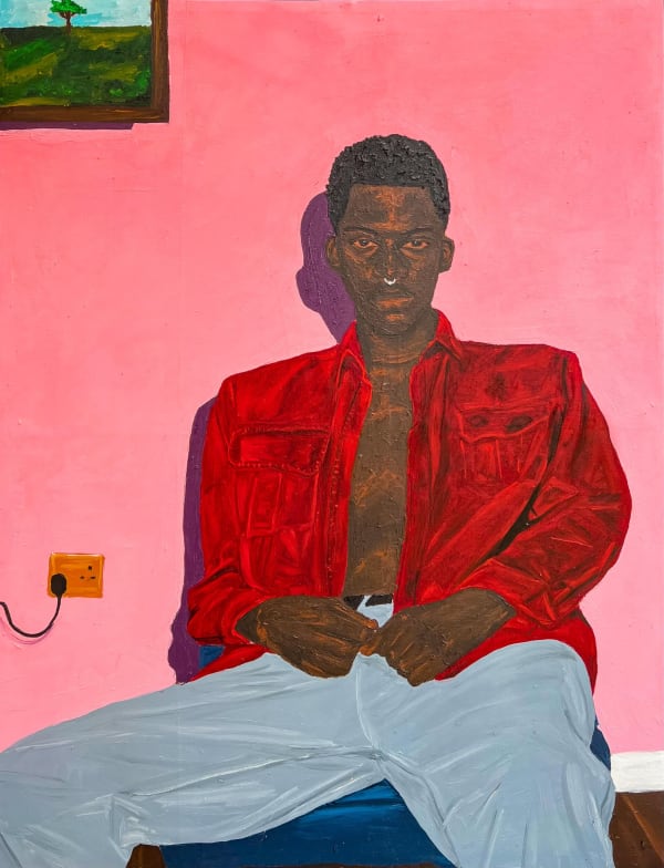 Matthew Eguavoen - The tree of life - 2023 - Oil and acrylic on canvas