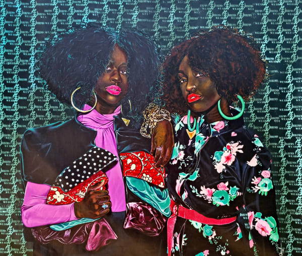 Anjel (Boris Anje) - In us all - 2022 - 140cm H x 160cm W - Acrylic and silk screen print on canvas