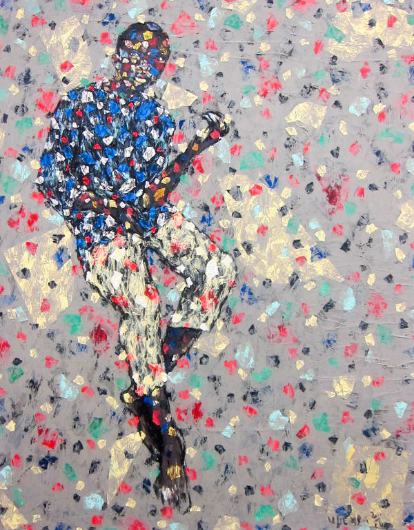 Emeka Udemba - A perfect stranger - 2020 - 140cm H x 110cm W - Mixed media on canvas