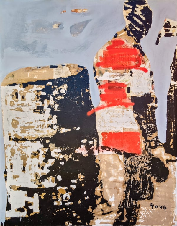-Armand Boua - Le Djossi III - 2024 - 158cm H x 124cm W - Mixed media on canvas