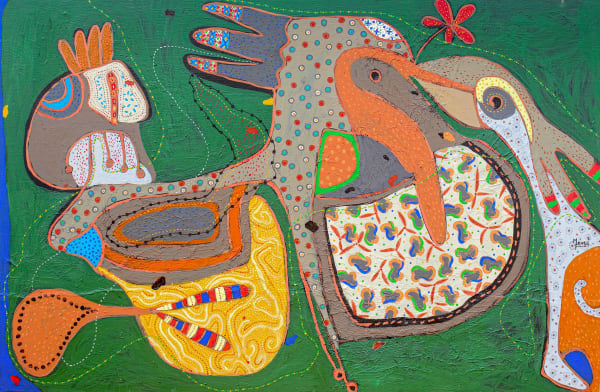 Méné - Charnelle - 2022 - 80cm H x 120cm W - Acrylic on canvas