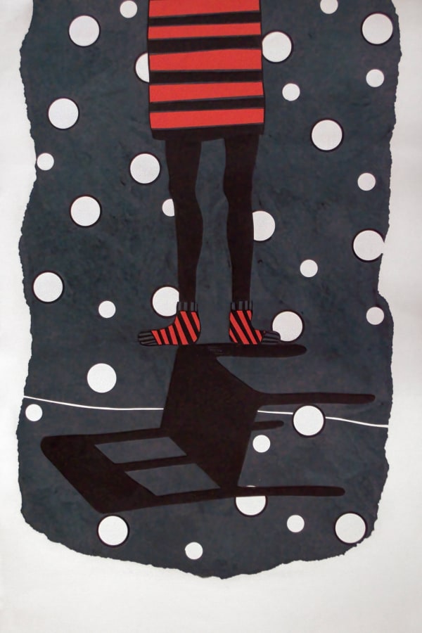 David THUKU Untitled IV, 2019 Papercuts (sgraffito) 100cm H x 65cm W (39 ³/₈ H x 25 ¹⁹/₃₂ W inches) Series: Empty seats