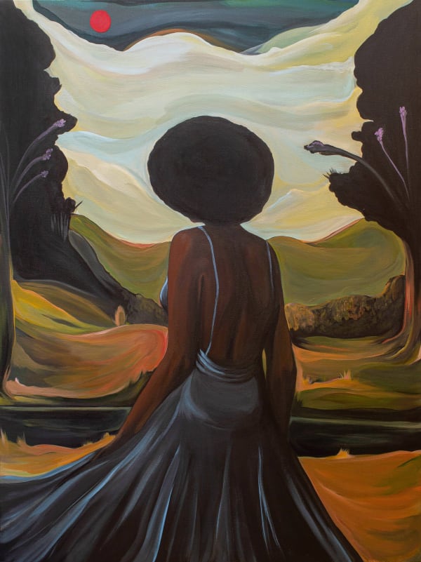 Megan Gabrielle Harris - Wanderlust - 2022 - 48inches H x 36inches W