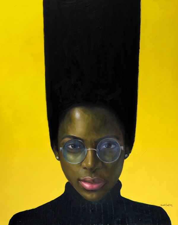 Oluwole Omofemi, Connection, 2022, Oil and acrylic on canvas, 150 x 120 cm