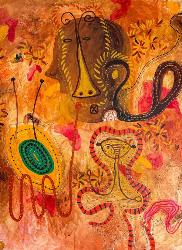 Méné - Reflet - 2023 - 121cm H x 91cm W - Acrylic on canvas