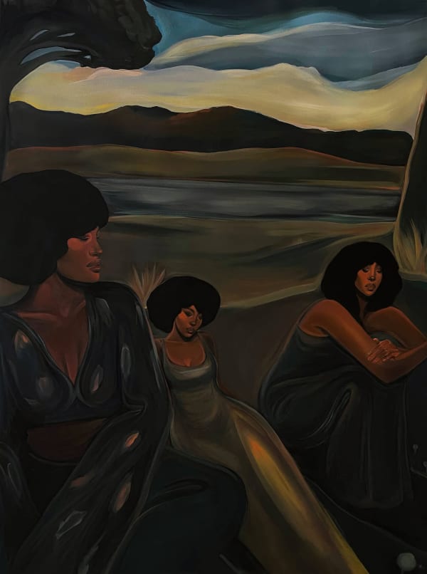 Megan Gabrielle Harris - Dusk - 2023 - 48inches H x 36inches W - Acrylic on canvas