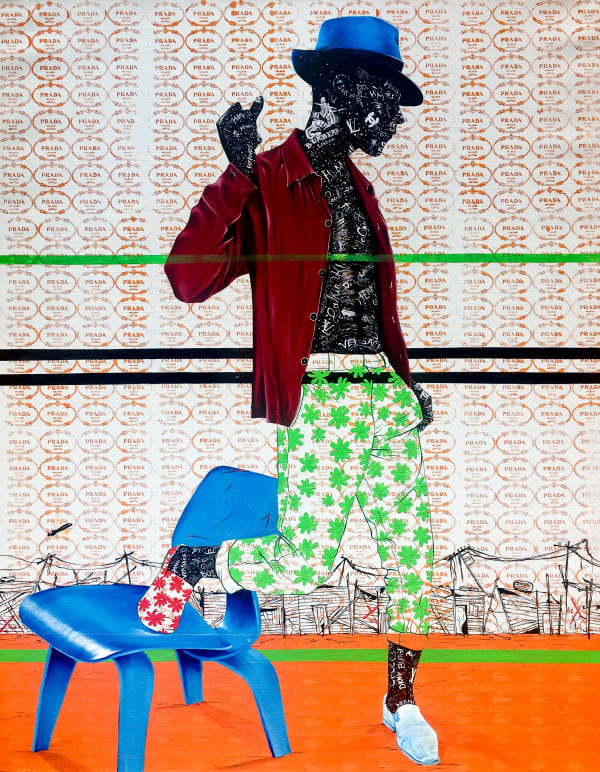 Anjel - prada@lacoste.com - 2018 - 140cm H x 110cm L - Acrylic on canvas