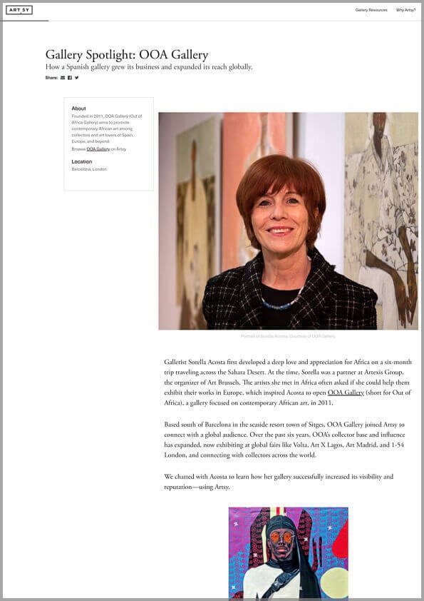 Artsy - OOA Gallery