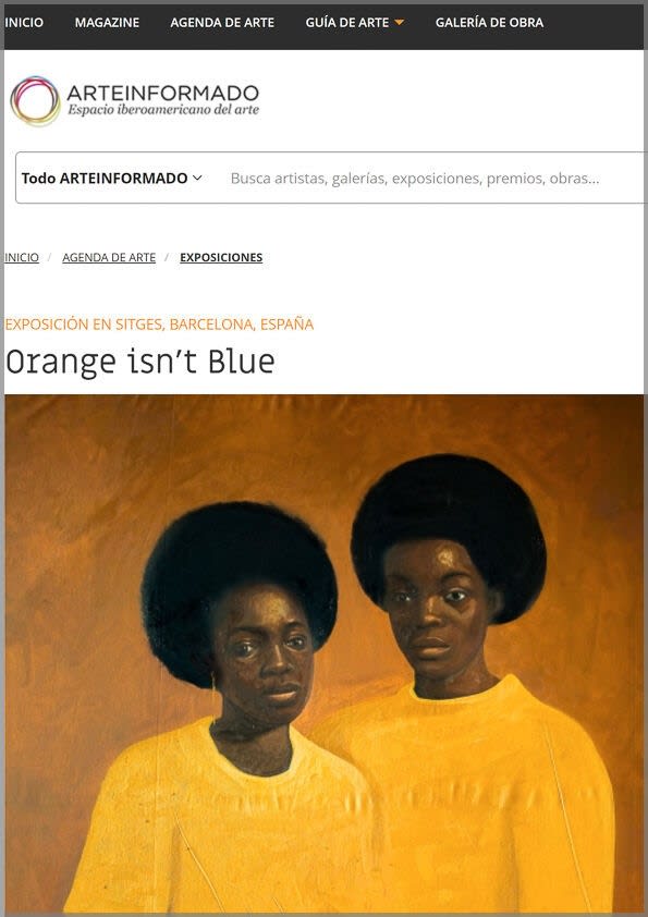EXPOSICIÓN EN SITGES, BARCELONA, ESPAÑA -  Orange isn't Blue
