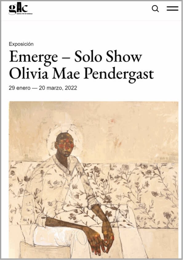 Emerge – Solo Show Olivia Mae Pendergast
