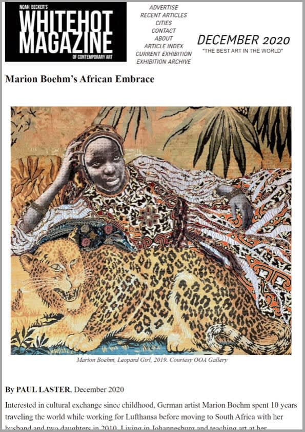 Marion Boehm’s African Embrace