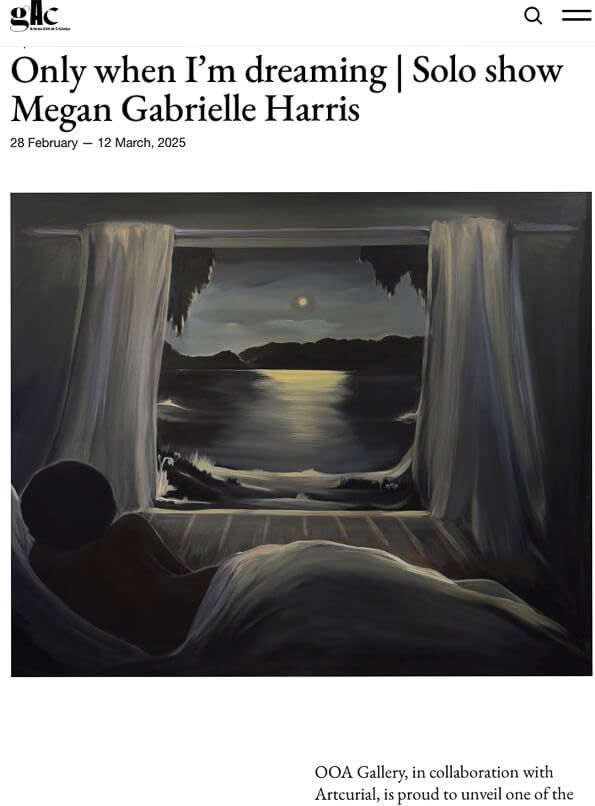 Only when I’m dreaming | Solo show Megan Gabrielle Harris