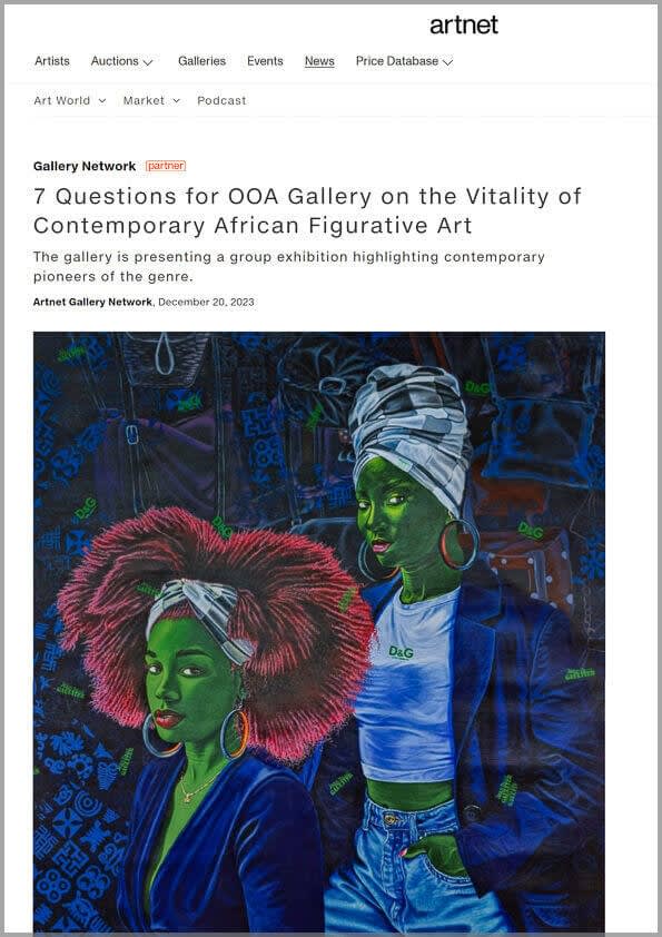 7 Questions for OOA Gallery on the Vitality of Contemporary African Figurative Art