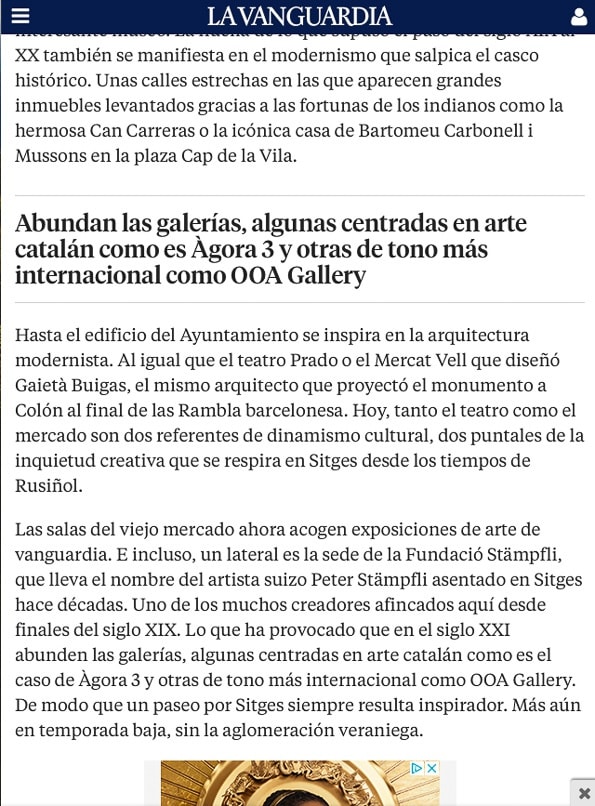 La vanguardia Sitges