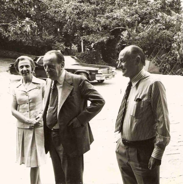Roger Monnin with novelist André Malraux and his wife
