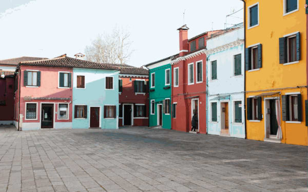 Kate Lloyd, Burano Colourful Houses, 2019