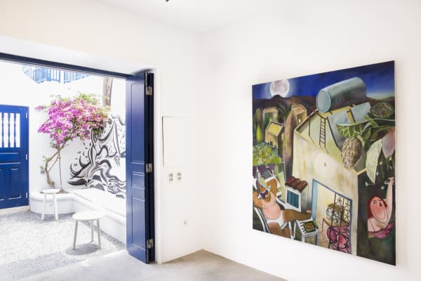 Chris Akordalitis Between Worlds Sardines 2019 Oil On Canvas 160 X 140 Cm Installation 3