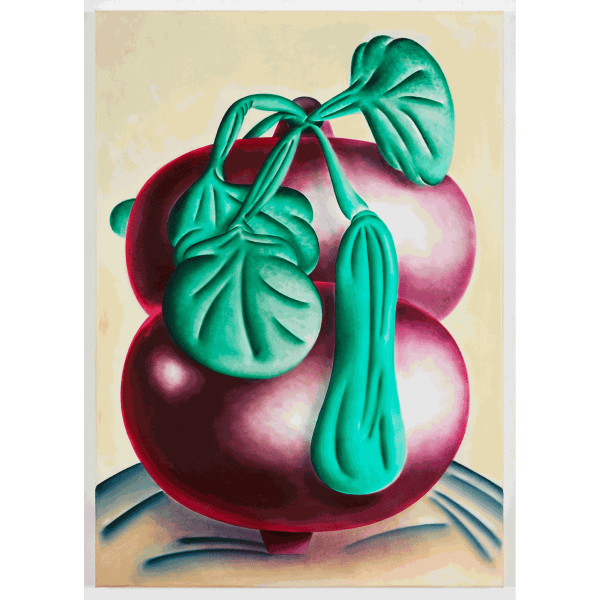 Pablo Benzo, Vase with fluffy leaves II, 2022