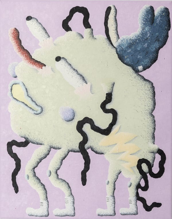 Joakim Ojanen, Green dog with blue cap always looks up to you (he's really short), 2018