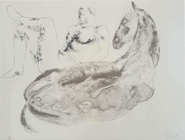 Dame Elisabeth Frink, Man and Horse VI, 1971, Limited Edition Lithograph (Wiseman 55)