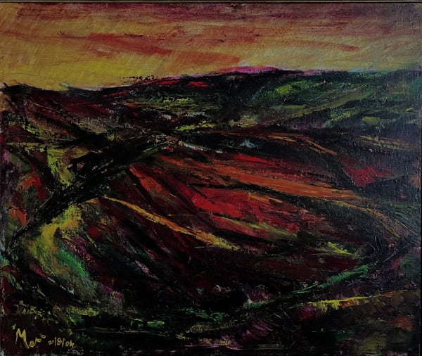 Leslie Marr, British, 1922-2021, Exmoor Devon, oil on canvas, framed