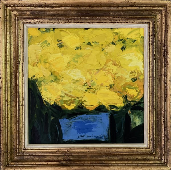 George Hainsworth, British born 1937, Flowers 1999, oil on canvas