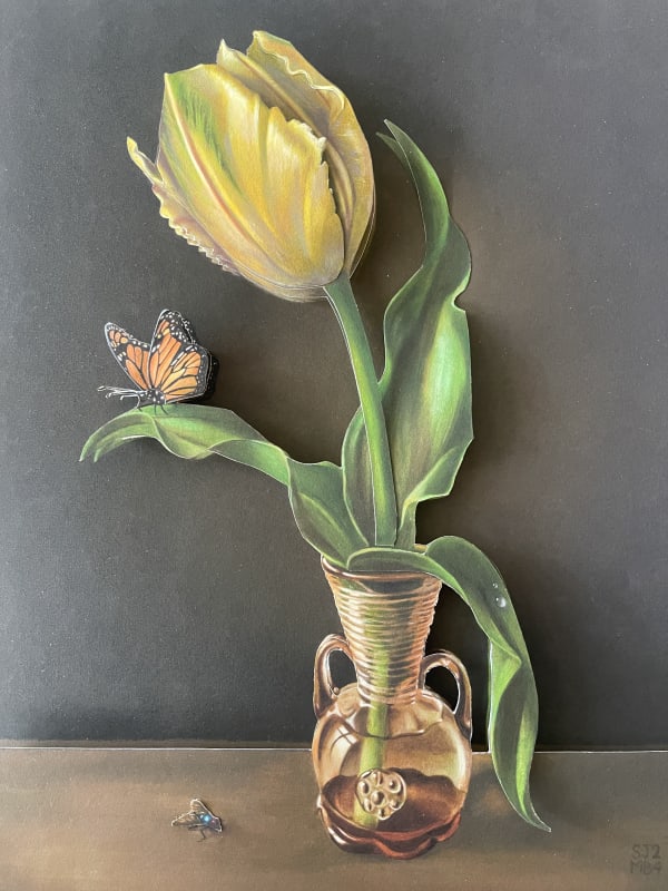 Suzanne Beek, Vase with a Single Tulip, 2024