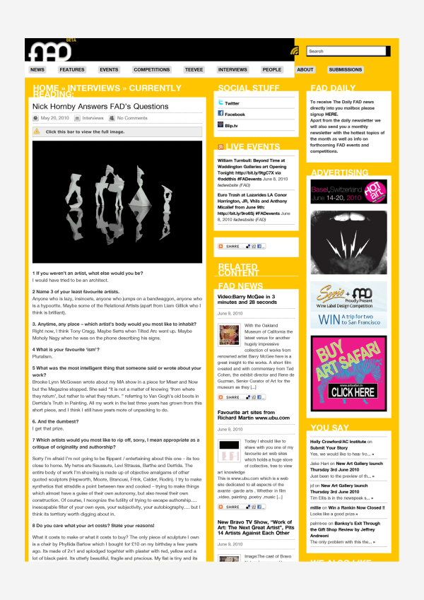 FAD Magazine: Atom vs Super Subject – Ben Lewis