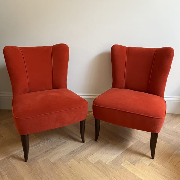Italian, A Pair of Cocktail Chairs, Circa 1950s