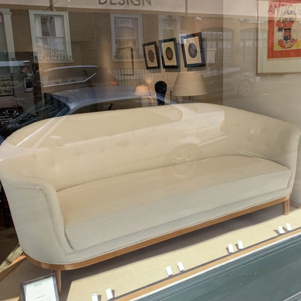 Attributed to Carl Malmsten, An Inlay Swedish Sofa, Circa 1950s