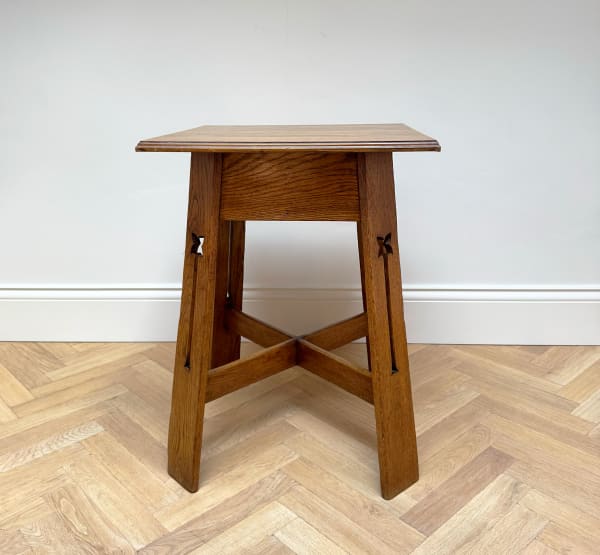 English, A Square Oak Side Table, Circa 1940s